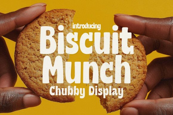 Biscuit Munch: A Warm Display Font for Editorial Design