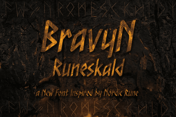 Bravyn Runeskald: A Bold Display Font for Modern Design