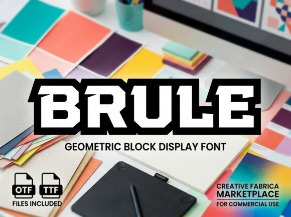 Brule: A Mechanical Marvel for Bold Editorial Design