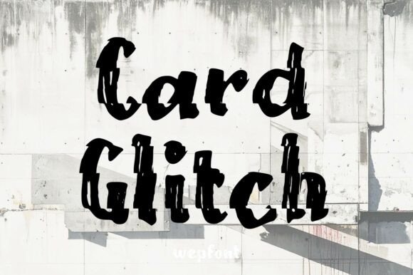 Card Glitch: The Dynamic Typeface for Bold Editorial Design