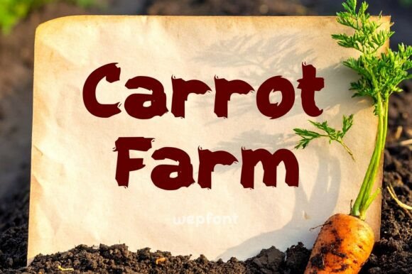 Carrot Farm: A Vibrant Display Font for Editorial Design
