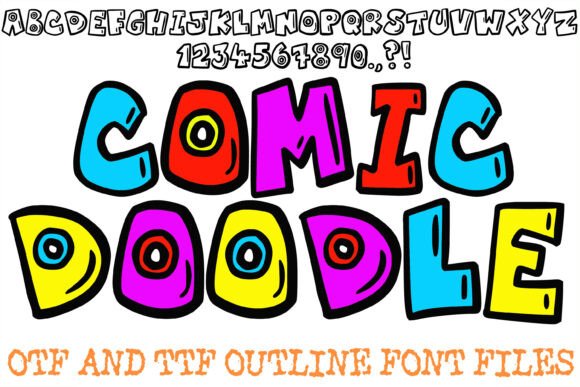 Comic Doodle Font for Handmade Creations