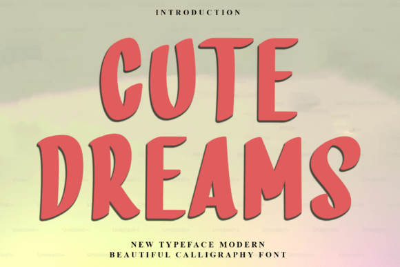 Cute Dreams: A Warm Display Typeface for Cozy Editorial Projects