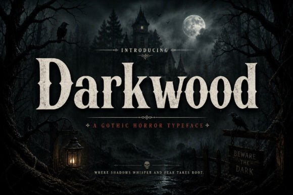 Darkwood: The Bold Vintage Display Font for Editorial Design