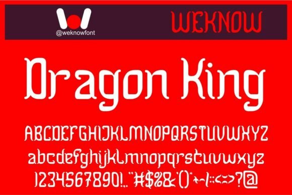 Dragon King: A Premium Display Typeface for Editorial Design