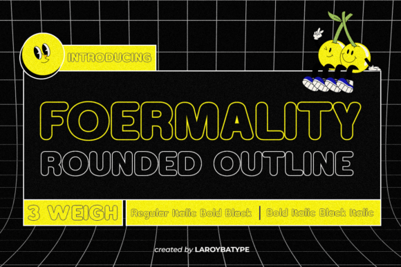 Foermality Rounded Outline: The Display Typeface for High-Impact Campaigns