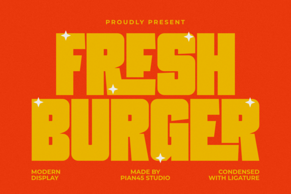 Fresh Burger: The Bold Display Typeface That Transforms Brand Identity