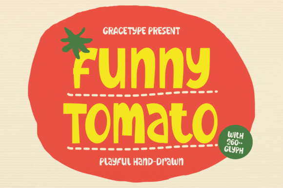 Funny Tomato: The Quirky Display Font for Handmade Creators