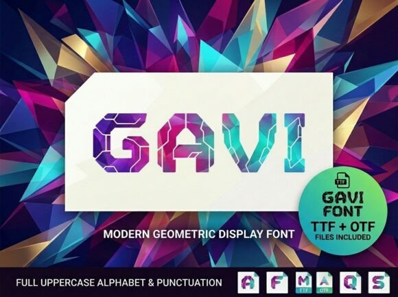Gavi: The Modern Display Typeface for Handmade Brands