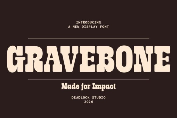 Gravebone: The Monumental Typeface for Bold Editorial Design