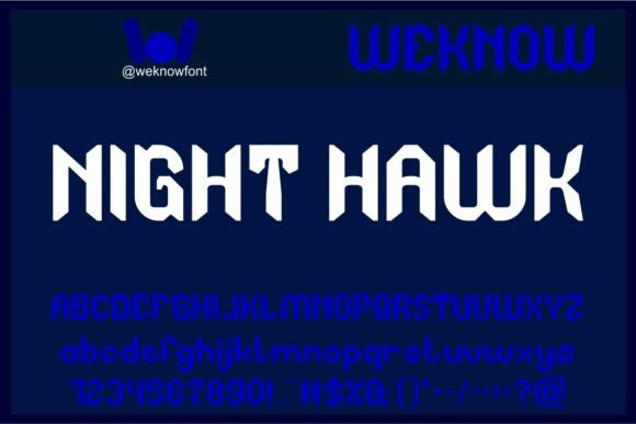 Introducing Night Hawk Font for Web Design