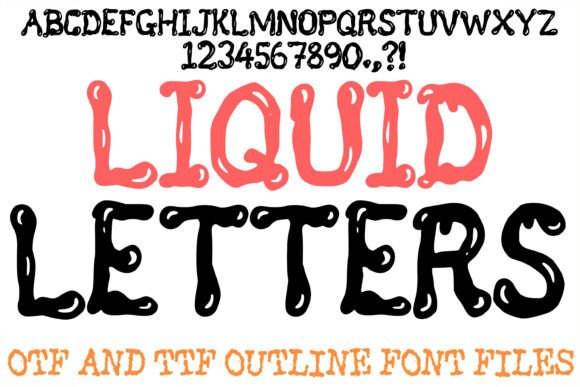 Liquid Letters Font for Bold Branding Projects