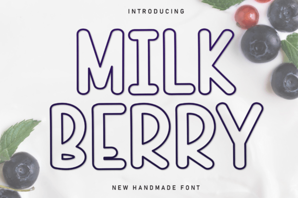 Milk Berry: The Playful Display Font for Memorable Branding