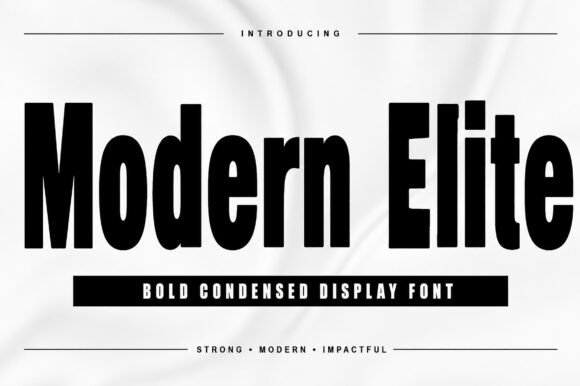 Modern Elite: The Bold Typeface That Elevates Campaign Impact