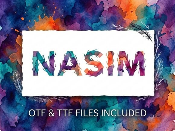 Nasim: The Bold Display Typeface for Handmade Branding