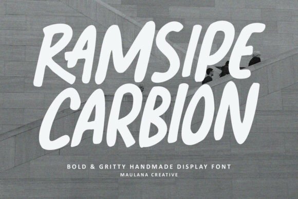 Ramsipe Carbion: The Bold Display Font for Handmade Product Labels