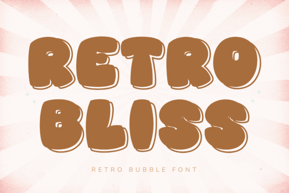 Retro Bliss: A Chunky Display Font for Bold Branding