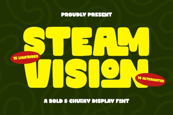 Steam Vision: The Bold Display Font for Handmade Brands