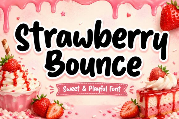 Strawberry Bounce: The Creative Font for Scroll-Stopping Visuals