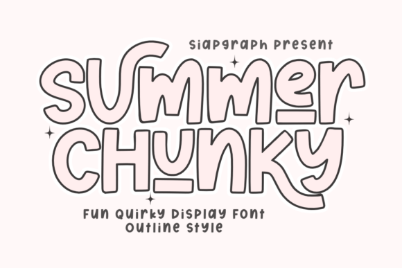 Summer Chunky Outline: The Perfect Display Typeface for Handmade Brands