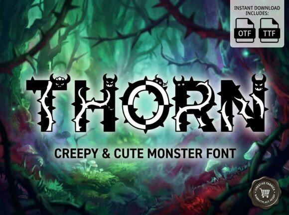 Thorn: A Wickedly Charming Display Font for Editorial Design