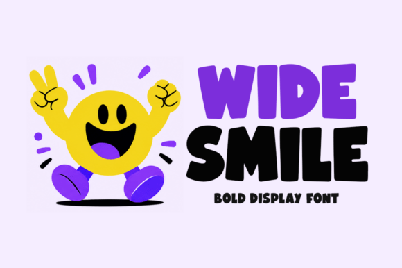 Wide Smile: A Bold Display Typeface for Vibrant Editorial Design